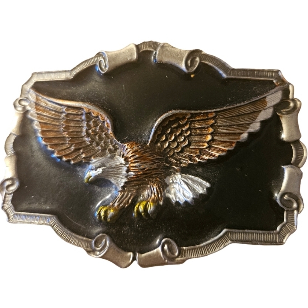 1983 Great American Buckle Co Eagle Belt Buckle